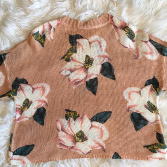 Show Me Your Mumu Cropped Varsity Sweater- in Southern Magnolia Knit - Picture 6 of 12